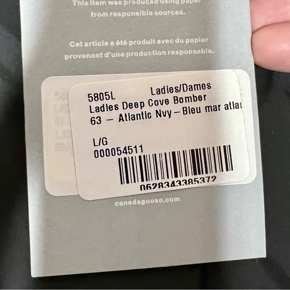 Canada Goose Deep Cove Bomber Navy size L - Picture 9 of 13